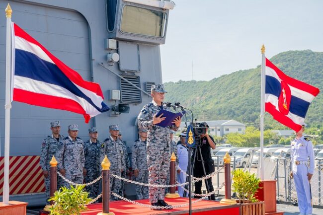 ผบ.ทร. ตรวจเยี่ยมกองเรือยุทธการ ปลุกกำลังพลปกป้องอธิปไตย